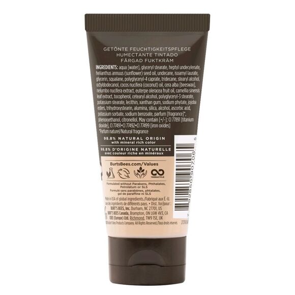 Burt's Bees 🐝 Goodness Glows Natural Tinted Moisturizer Tube #2010 Ivory 1oz - Picture 5 of 7